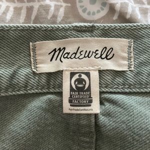 Madewell baggy jeans- light green